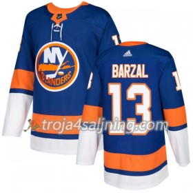 New York Islanders tröja Mathew Barzal 13 Adidas 2017-2018 Royal Authentic - NHL Tröjor Herr